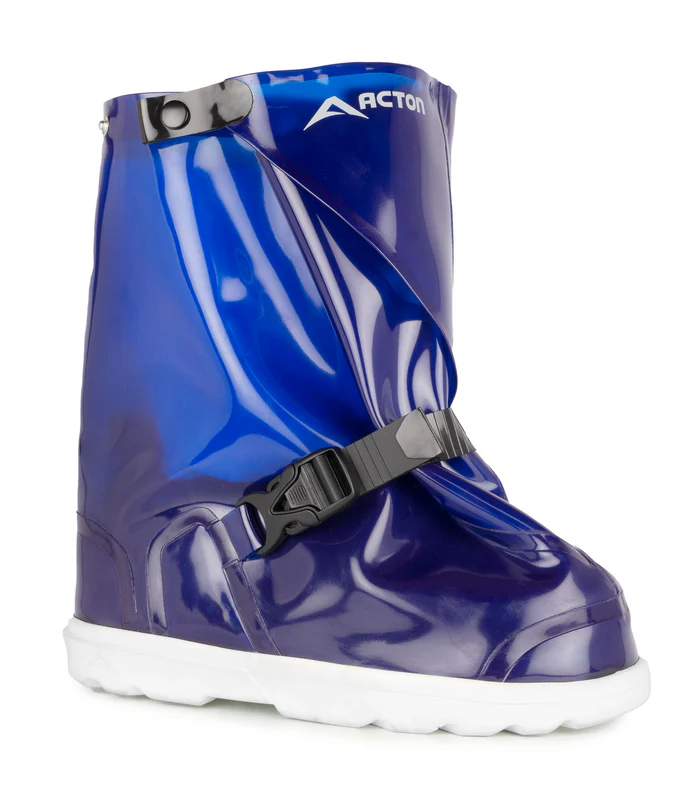 Acton Waterproof TPU Overshoe With Non-Slip PU Sole, Resistant To Oil, Snap Closure, 12"