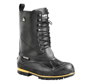 Baffin BARROW Mid-Height Leather Boots With Steel Toe, Rubber Outsole